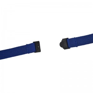 Cordon tour de cou sécurisé écologique 15 mm avec attache en métal sans nickel