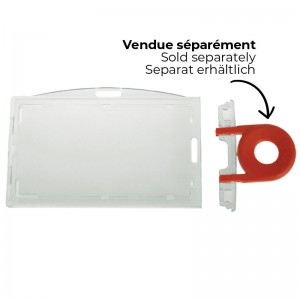 Porte-badge sécuritaire pour usage horizontal ou vertical - PB Lock (lot de 100)