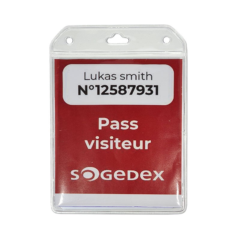 Porte-badges 2 cartes - horizontal - IDP64 Duo (lot de 100)