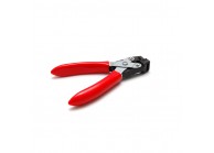 Hand-held oblong hole punch tool