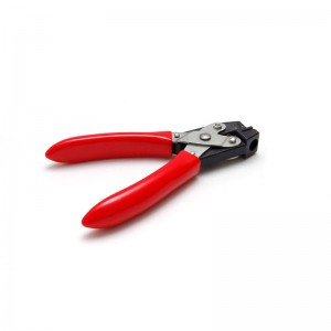 Hand-held round hole punch tool