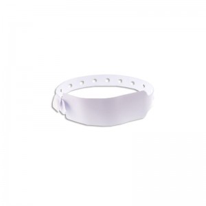 Plastic vinyl wide-face type wristband - matt (pack of 100)