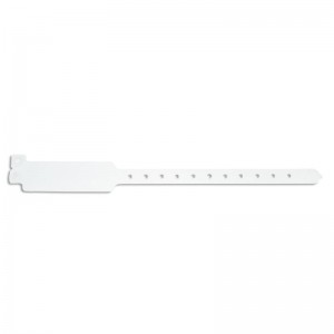 Plastic vinyl wide-face type wristband - matt (pack of 100)
