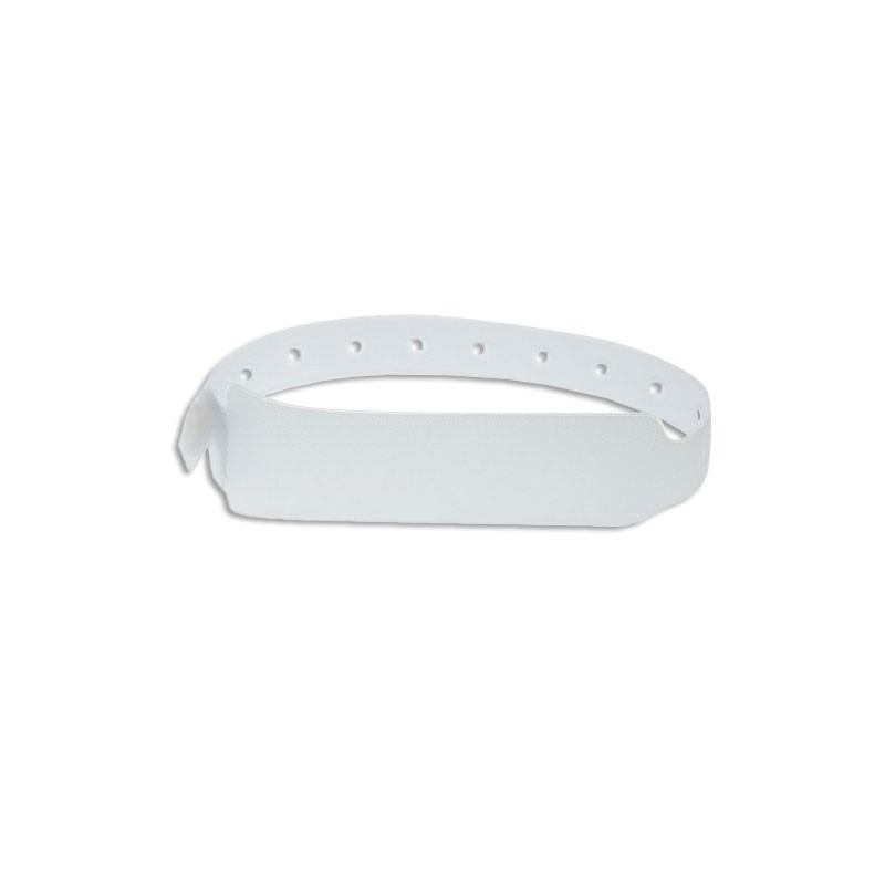 Plastic vinyl wide-face type wristband - matt (pack of 100)