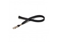 12 mm tube polyester lanyard with nickel-plated dog hook (pack of 100)