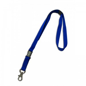 15 mm lanyard w/ detachable buckle, metal dog hook & breakaway feature (pack of 100)