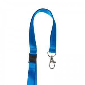 Schlüsselband Lanyard aus Satin mit Metallhaken und Sicherheitsverschluss (100 Stk)