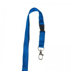 15 mm flat lanyard with detachable buckle & metal dog hook (pack of 100)