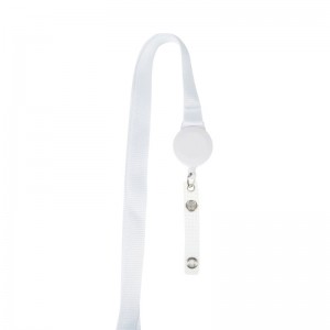 15mm flat lanyard with badge reel