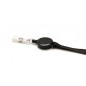 10 mm satin lanyard w/ breakaway feature & badge reel (pack of 100)