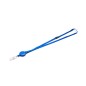 Cordon tour de cou plat 10 mm satiné avec enrouleur attache badge (lot de 100)