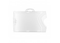 Transparent badge holder - landscape - IDX 110 (pack of 100)