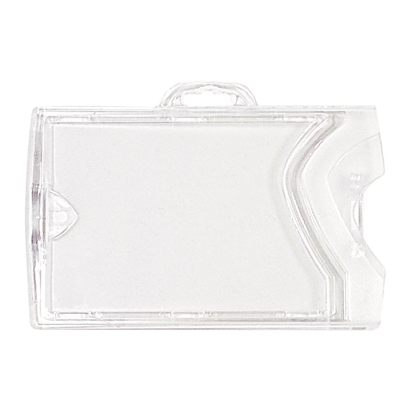 Porte-badge pour cartes plastiques Souple ou rigide  Psicom Modèle portes  badges PORTES BADGES SOUPLES TRANSPARENT H