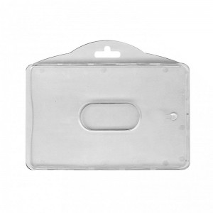 Badge holders with partition for 2 badges - IDS79 (pack of 100)