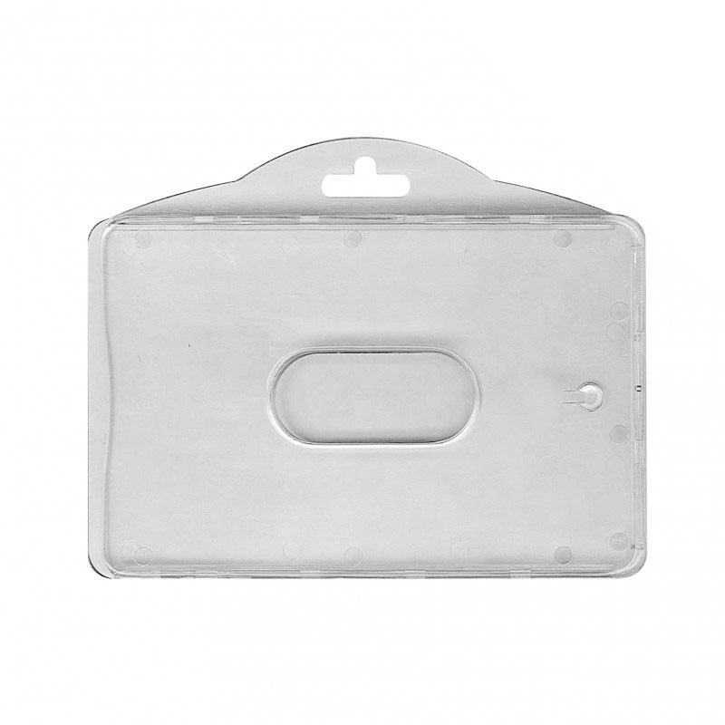 Porte-badge plastique biodégradable horizontal bleu - pour 1 carte (lot de  100) - RETIF