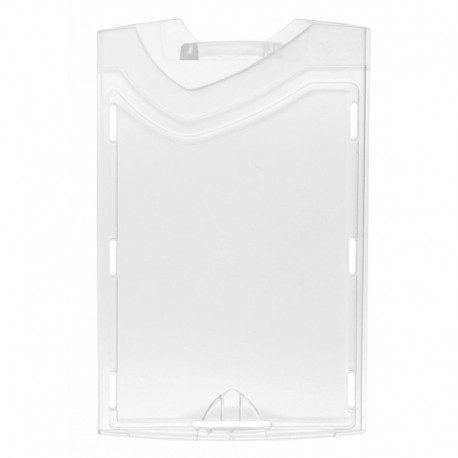 Porte-badge transparent (recto/verso) IDX 120 - vertical (lot de 100)