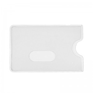 Transparent PVC card holder for 1 card - IDP80 (pack of 100)