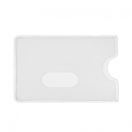 Transparent PVC card holder for 1 card - IDP80 (pack of 100)