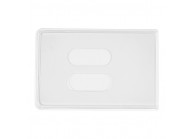 Transparent PVC card holder for 2 cards - IDP83 (pack of 100)