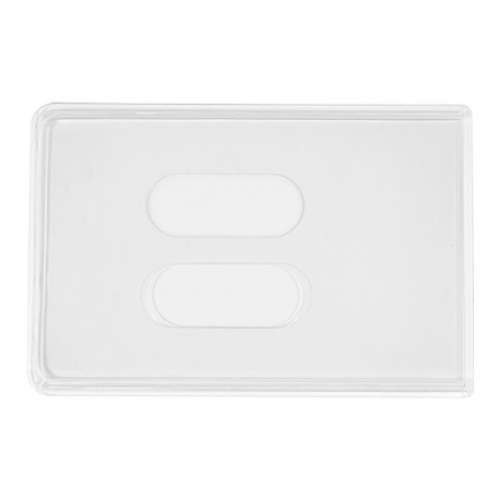 Transparent PVC card holder for 2 cards - IDP83 (pack of 100)