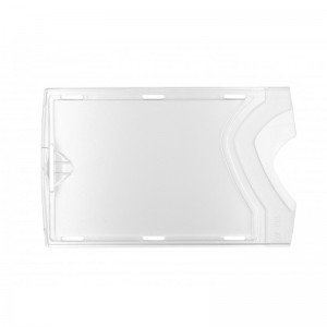 Etui-cartes avec 1 face aspect cristal / 1 face aspect dépoli - IDX 160 (lot de 100)