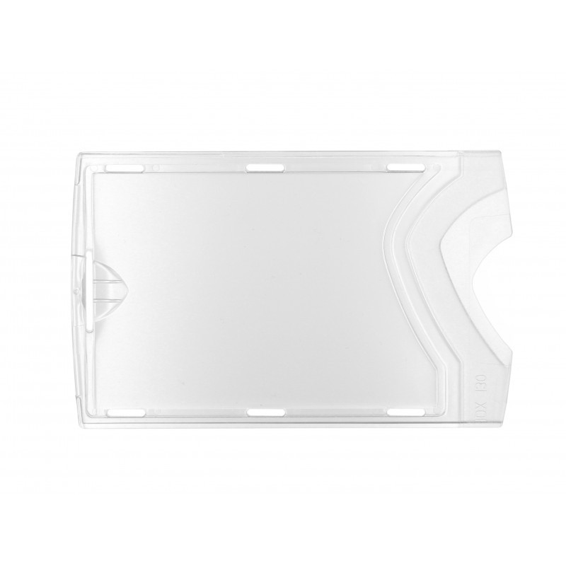 Etui-cartes avec 1 face aspect cristal / 1 face aspect dépoli - IDX 160 (lot de 100)