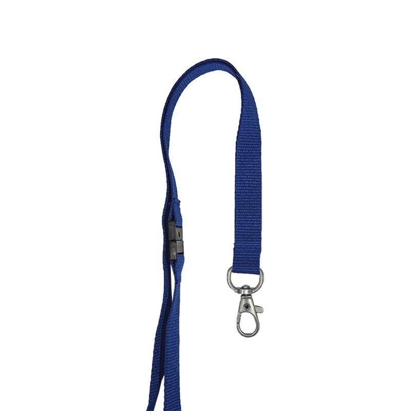 RPET-Lanyard, 15 mm breit, mit Metallhaken aus nickelfreiem (100 Stk)