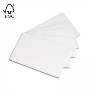 Pack of 100 paper cards 85,6 x 54 mm