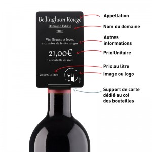 Porte-étiquette pour bouteille