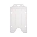 Porte-badge en plastique biodégradable pour 1 carte – vertical (lot de 100)