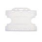 Biodegradable plastic badge holder for 2 cards – landscape (pack of 100)