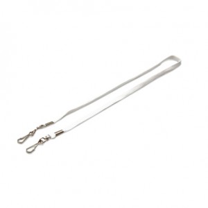 Cordon tour de cou tube 12 mm double attache (lot de 100) | Sogedex
