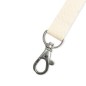 15mm flat cotton lanyard with nickel-free metal hook (pack of 100)