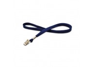 12 mm tube polyester lanyard with crocodile-type clip (pack of 100)