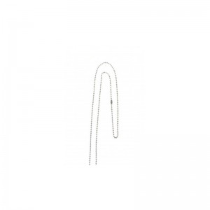 Nickel-free steel beaded neck ball chain 72cm