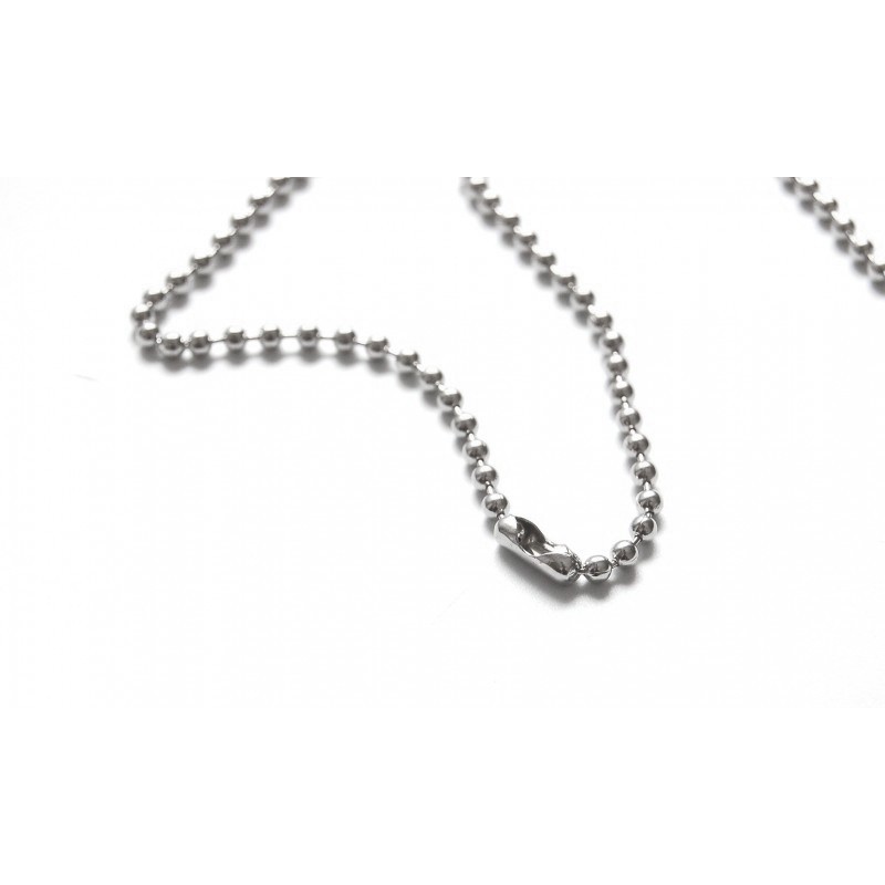 72 cm long nickel-free steel beaded ball chain (pack of 100)