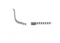 Nickel-free steel beaded neck ball chain 72cm