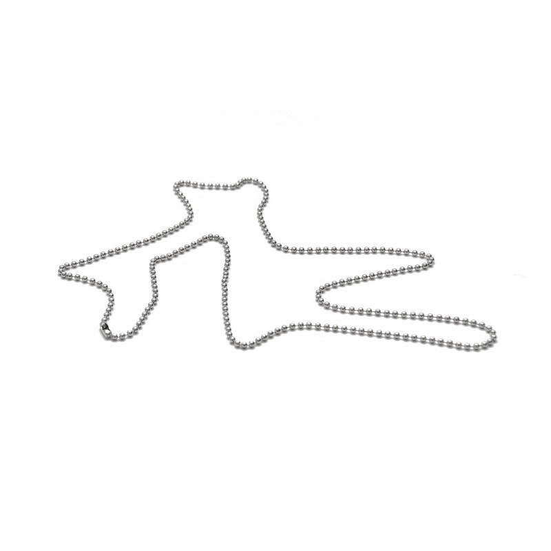 Chaînette métal 72 cm pour badge ou porte badge (lot de 100)