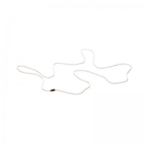 Chaînette plastique blanc pour badges et porte badge