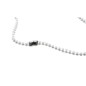 90 cm long plastic ball chain - white (pack of 100)