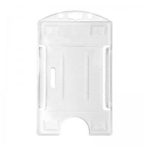 Open faced badge holder for 1 card - Portrait - IDP64 (pack of 100)