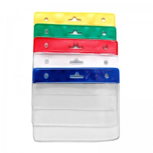 PVC card holder with reinforced strip and perforation | Sogedex