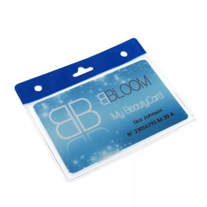 Porte-carte en PVC avec bandeau renforcé et perforation | Sogedex