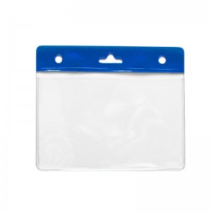 PVC card holder with reinforced strip and perforation | Sogedex