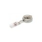 Enrouleur rotatif attache badge - cercle métal - IDS950 (lot de 100)