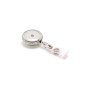 Enrouleur rotatif attache badge - cercle métal - IDS950 (lot de 100)
