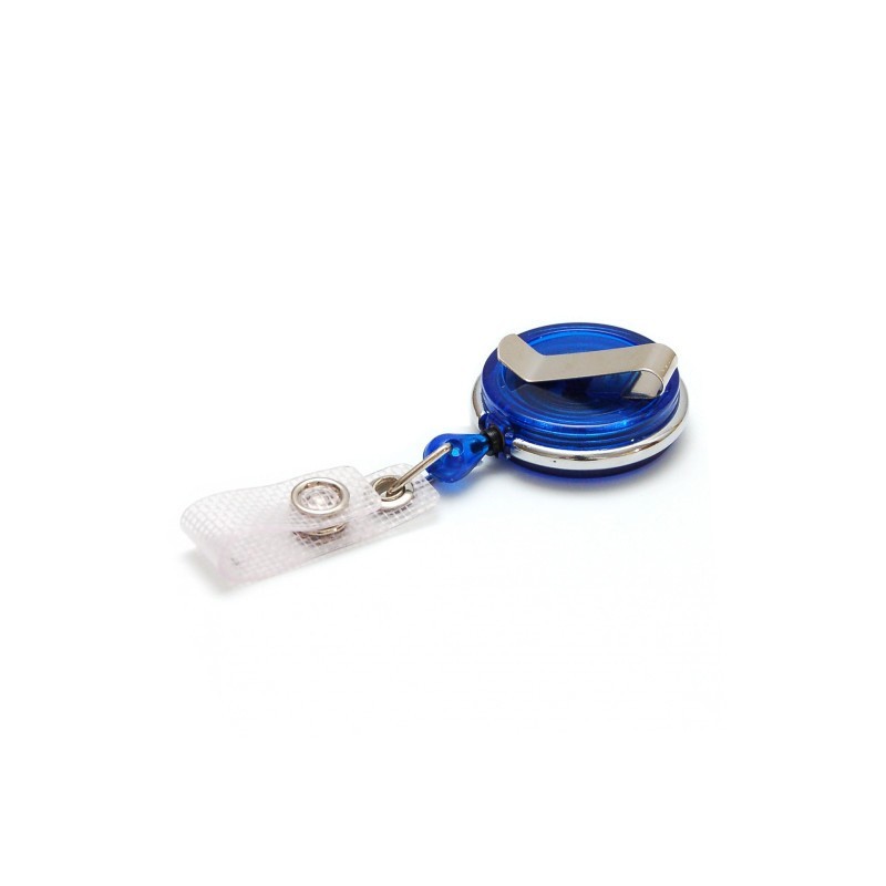 Enrouleur rotatif attache badge - cercle métal - IDS950 (lot de 100)