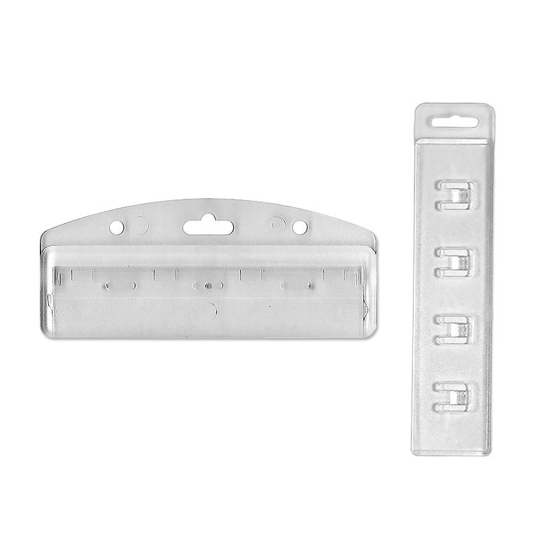 Half card holder for magnetic stripe badge | Sogedex