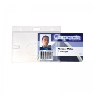 Porte-badge dépoli pour 1 carte (lot de 100)
