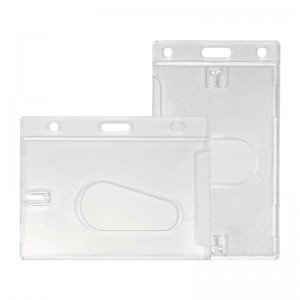 Frosted badge holder for 1 card - IDS63 (Pack of 100)